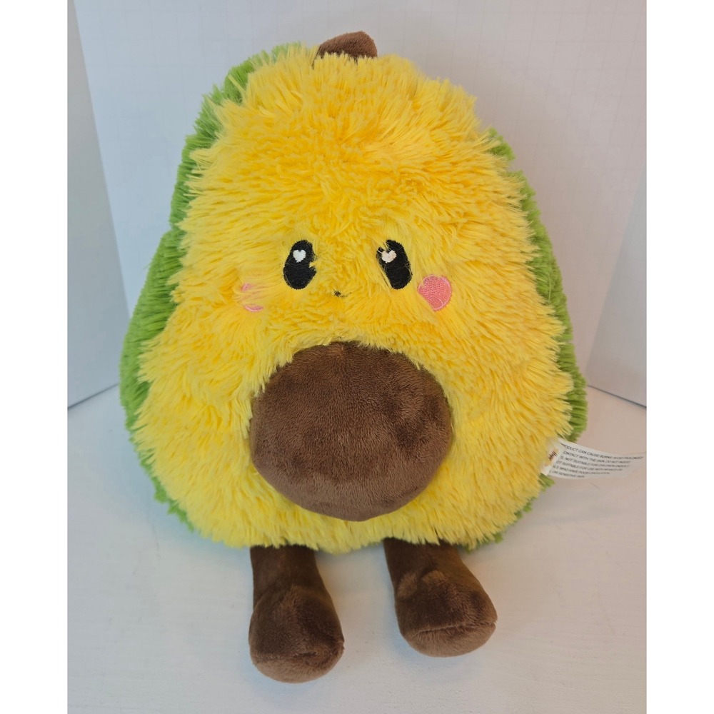 Happy Fuel Microwaveable Heating Plush GUSTAVO Avocado Weighted 1.5lb Clay Bead